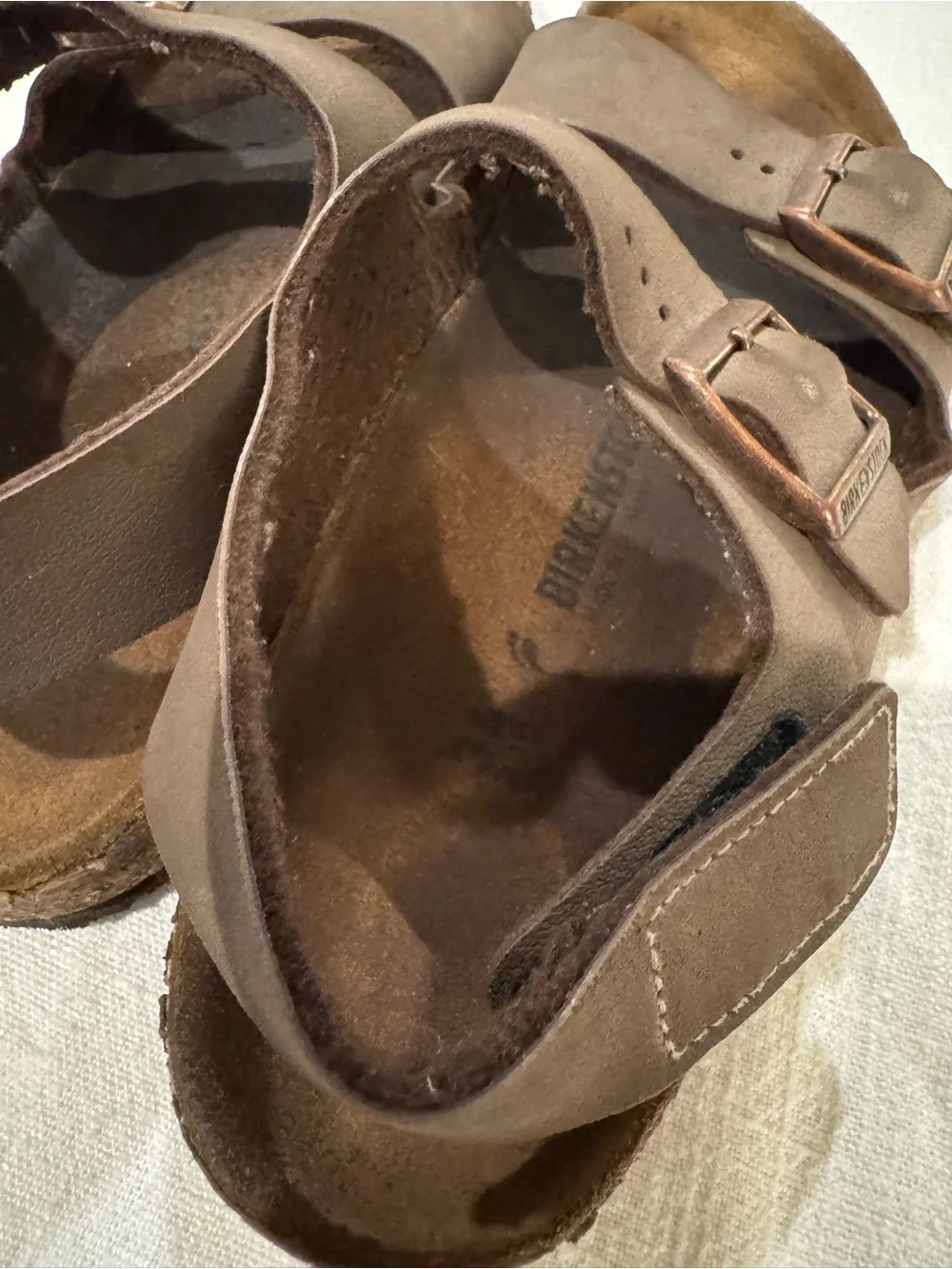 Birkenstock Kids Brown Double-Buckle Sandals